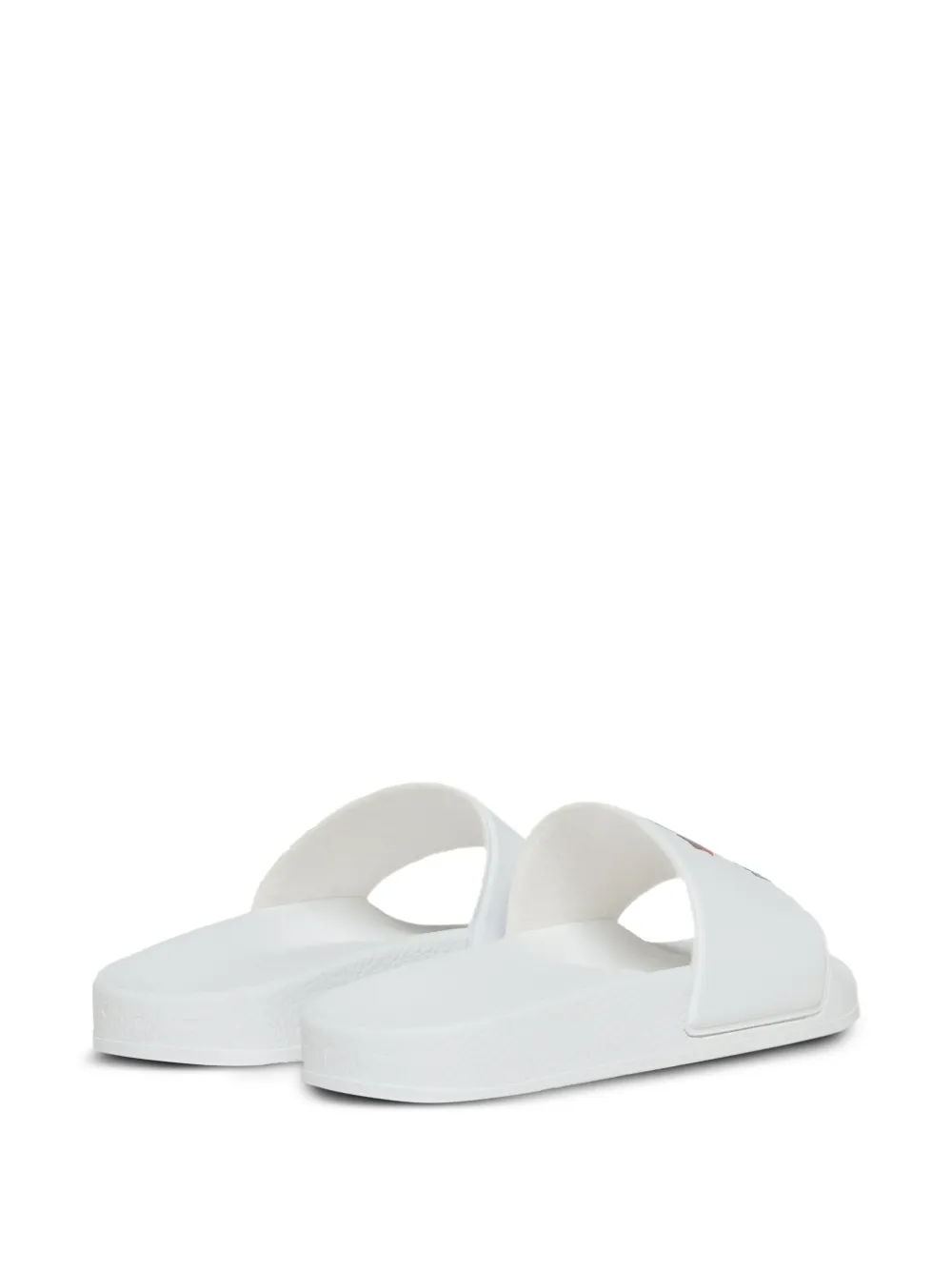 DSQUARED2 KIDS maple leaf slides Wit