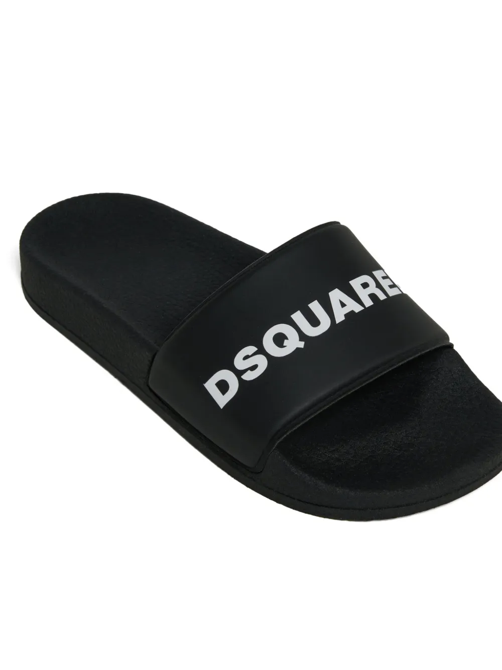 DSQUARED2 KIDS Slippers met logo Zwart