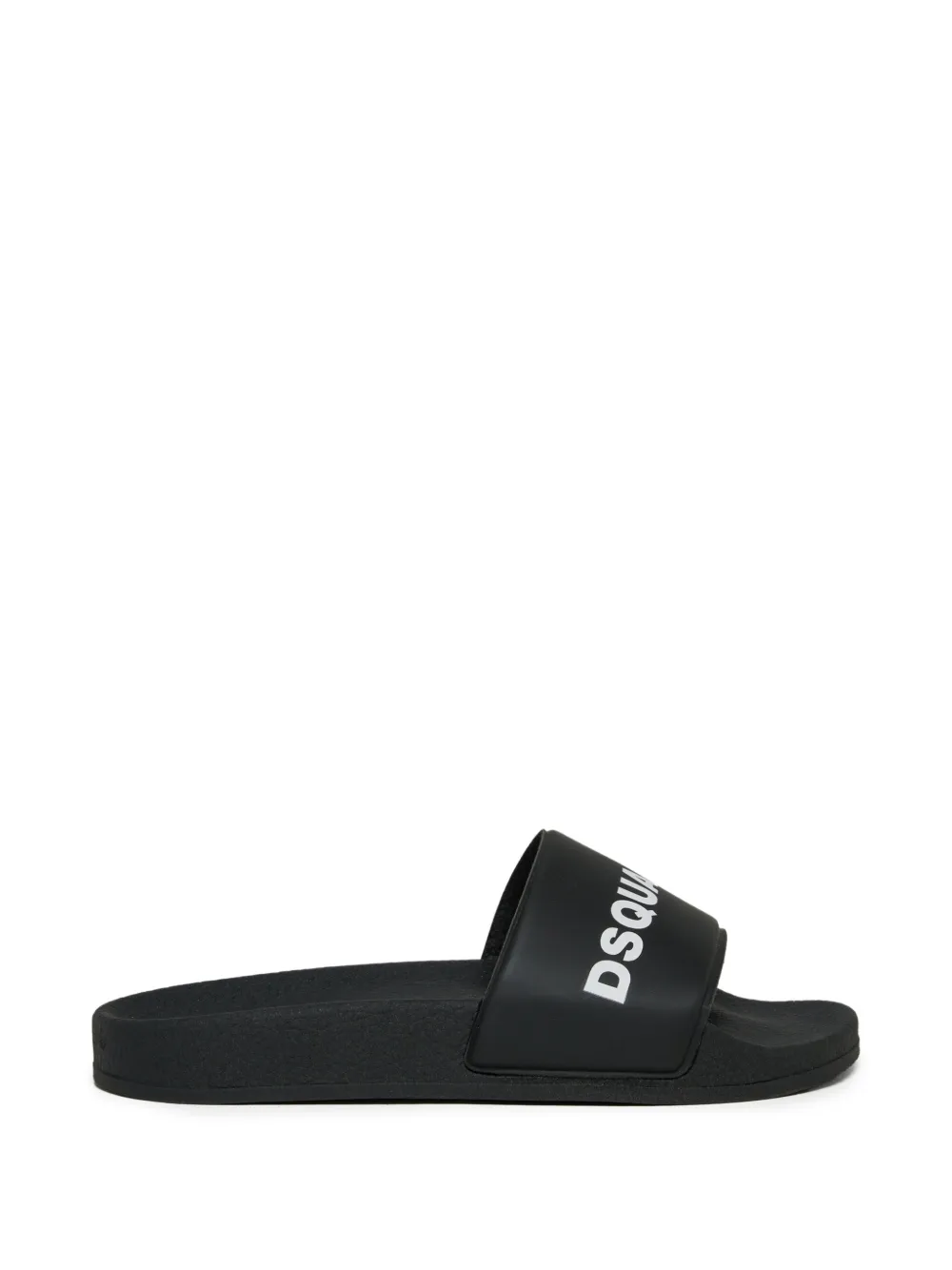DSQUARED2 KIDS Slippers met logo Zwart