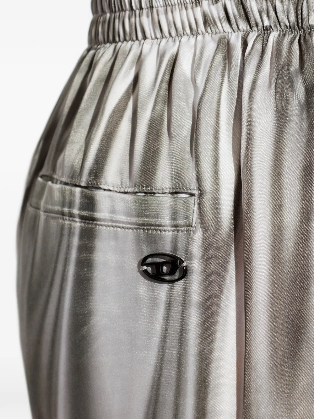 Diesel Broek met wijde pijpen Grijs