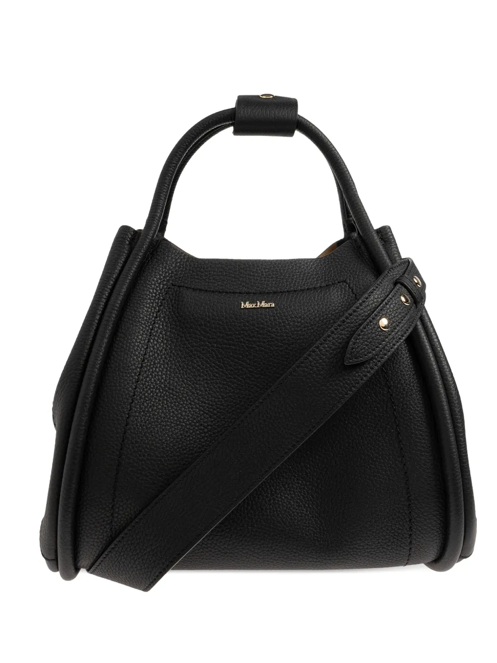 Max Mara Borsa tote Marines in pelle - Nero