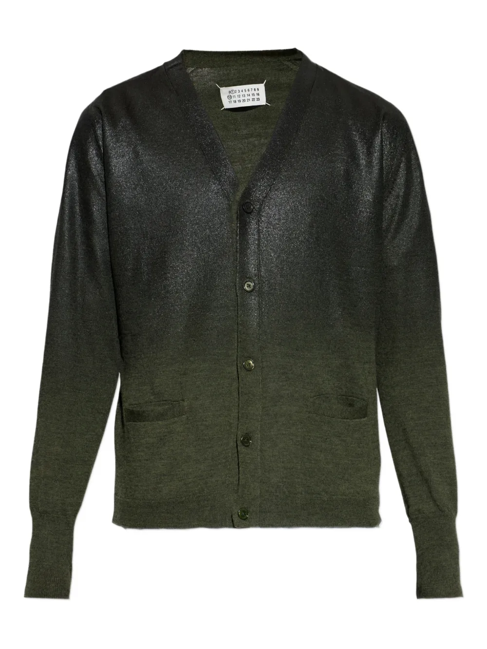 Maison Margiela ribbed-knit cardigan - Green