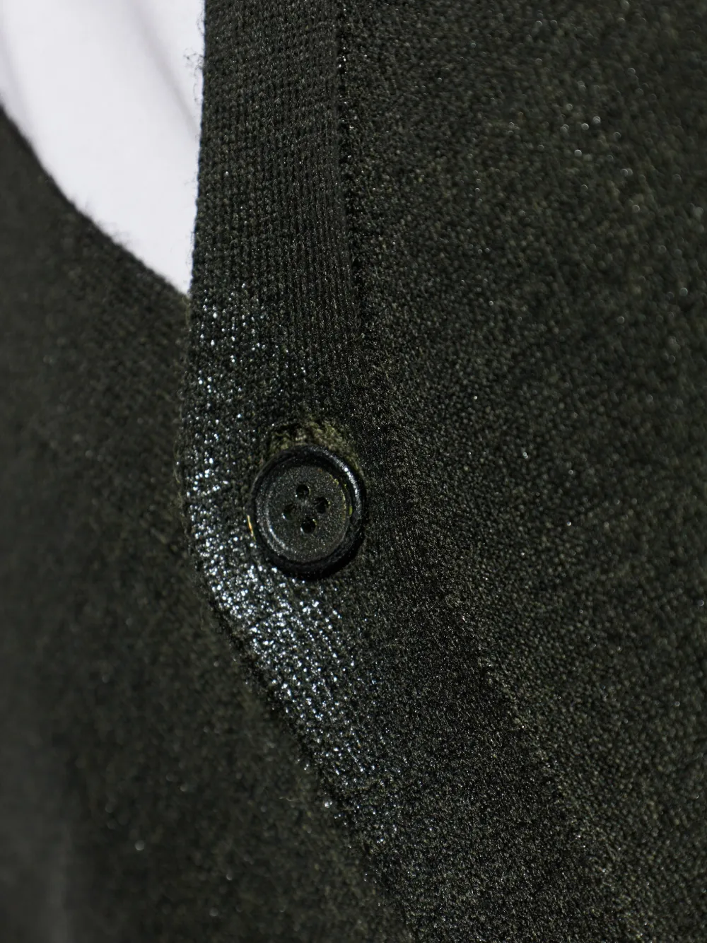 Maison Margiela Ribgebreid vest Groen