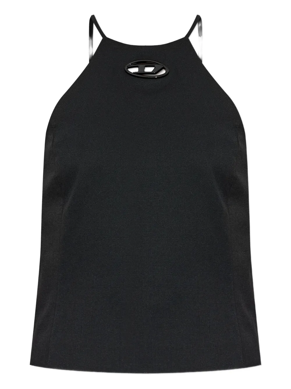 Diesel T-Elma logo halterneck top - Nero