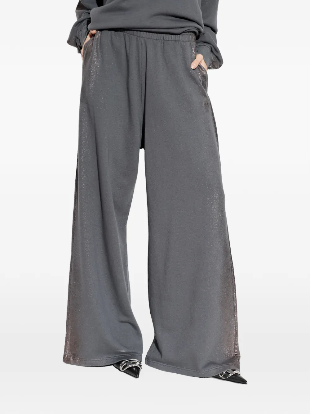 Diesel P-Elic trainingsbroek met zijdetail Grijs