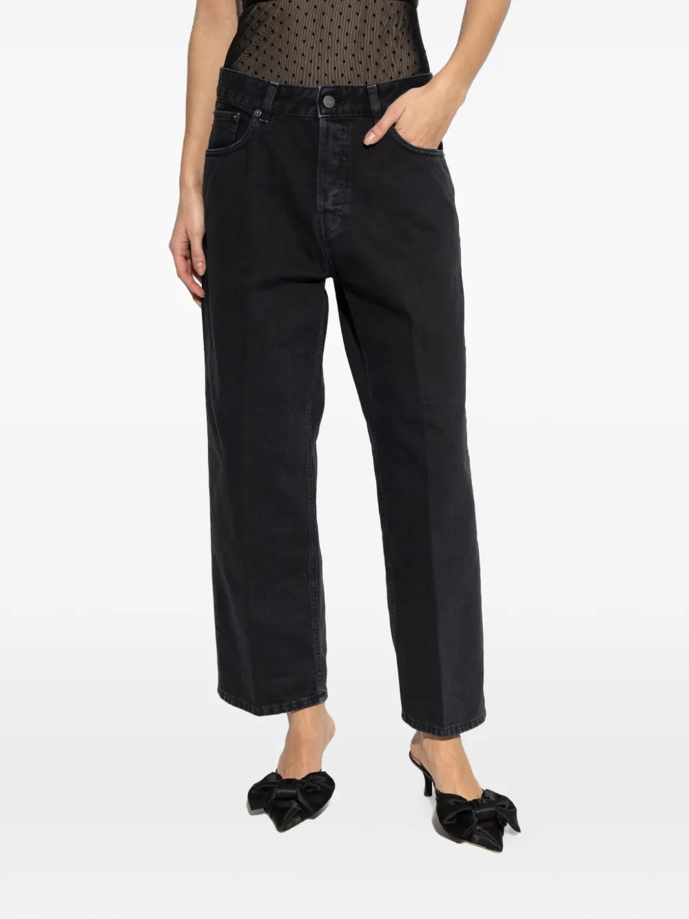 Haikure Betty jeans met knopen Zwart