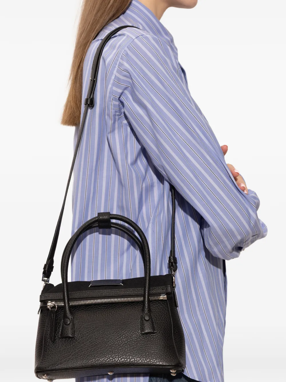 Maison Margiela 5AC leren shopper Zwart