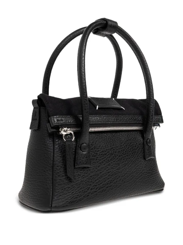 Maison Margiela 5AC Leather Tote Bag | Black | FARFETCH RO