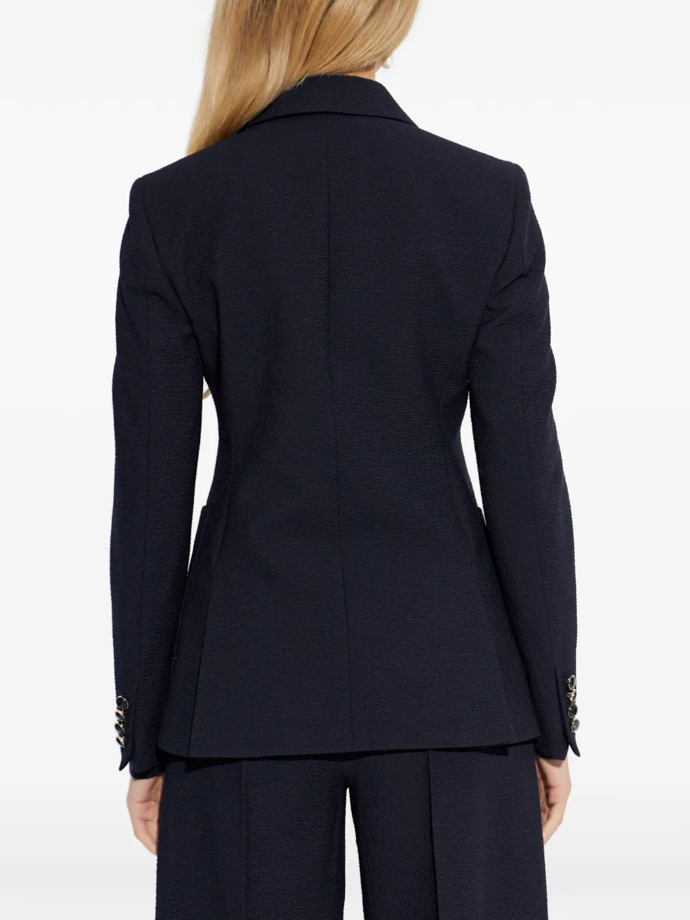 Max Mara Jack met dubbele rij knopen Blauw