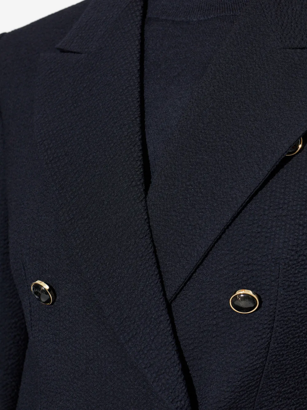 Max Mara Jack met dubbele rij knopen Blauw