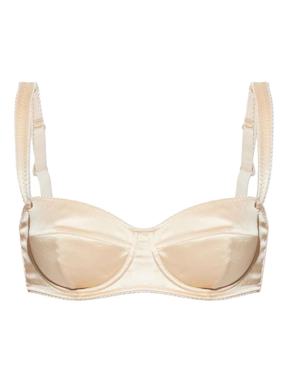 Dolce & Gabbana Scalloped Balconette Bra In Neutral
