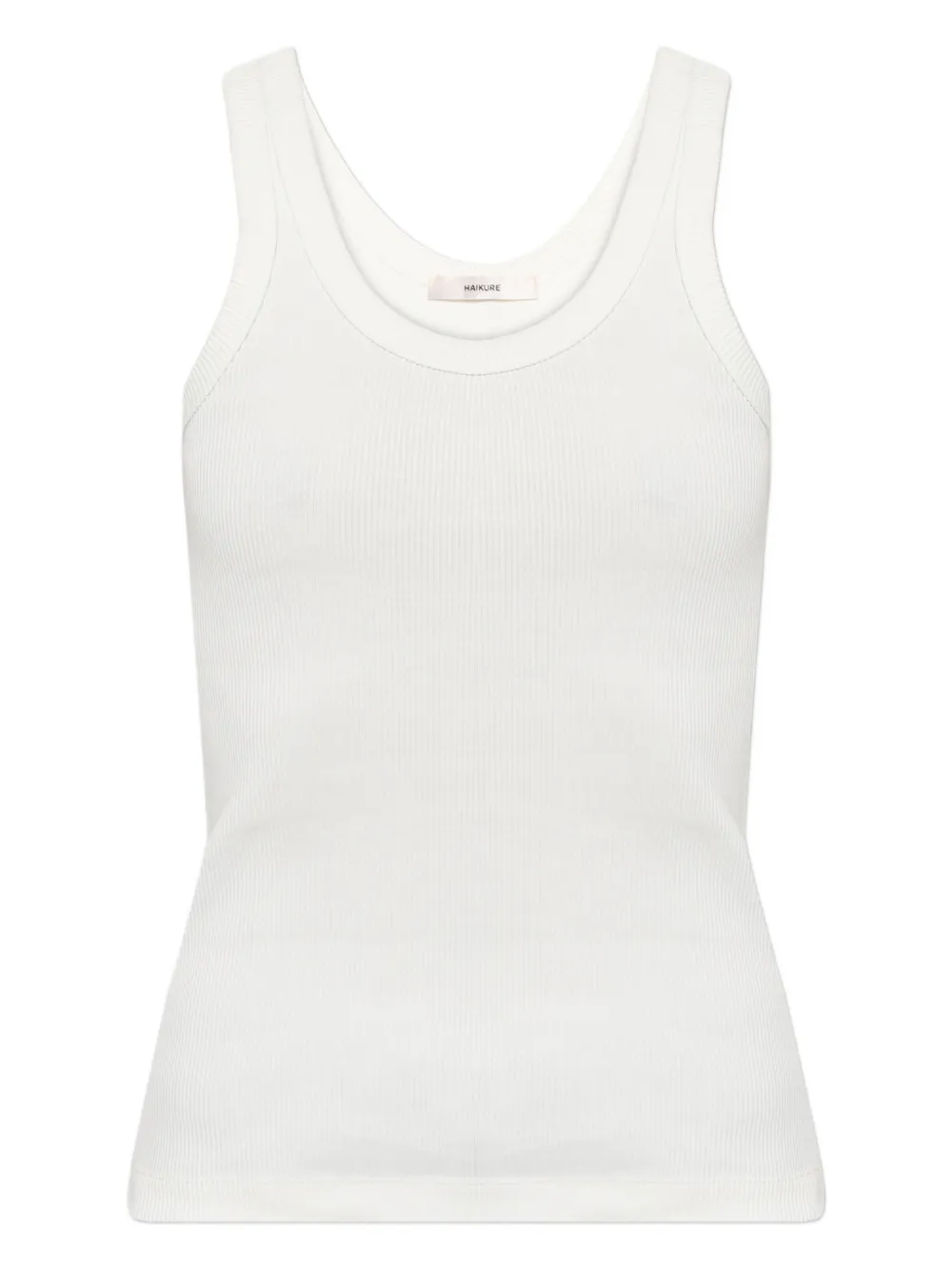 Haikure ribbed tank top - Bianco