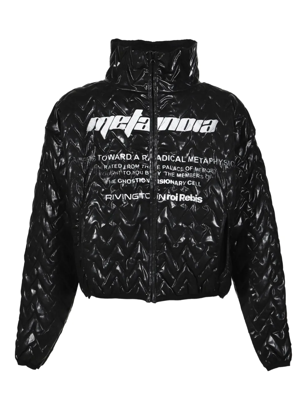 RRR123 quilted zip jacket | Black | Image 1