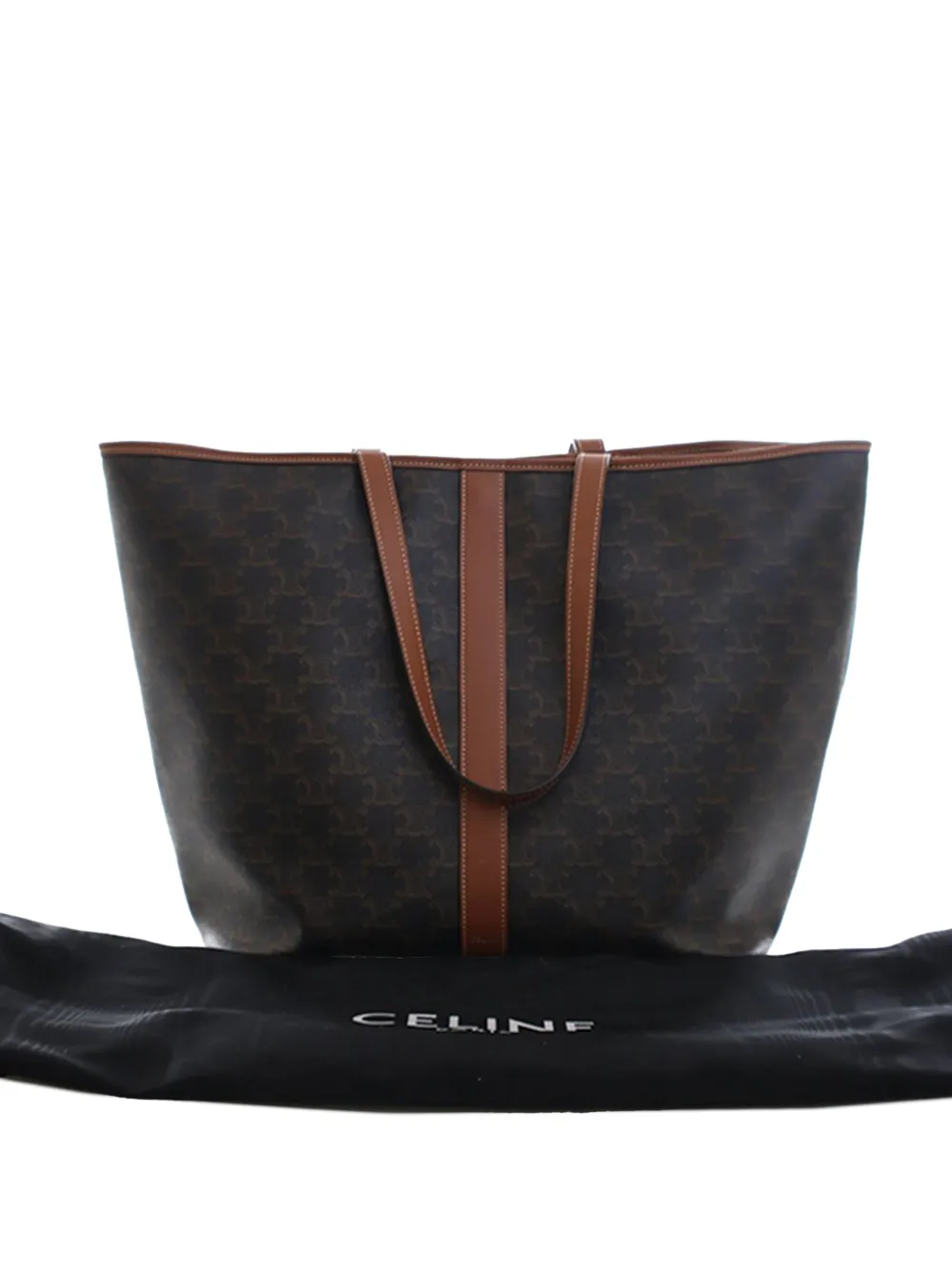 Celine Pre-Owned 2019 Medium Triomphe Coated Canvas Cabas tote bag | Pre-Owned | Image 2