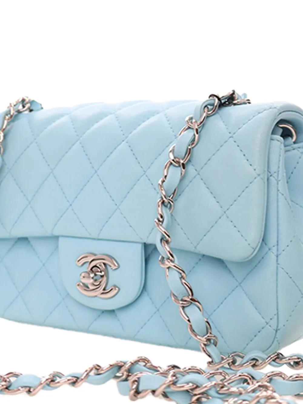 2021 Mini Rectangular Classic Lambskin Single Flap Crossbody Bag