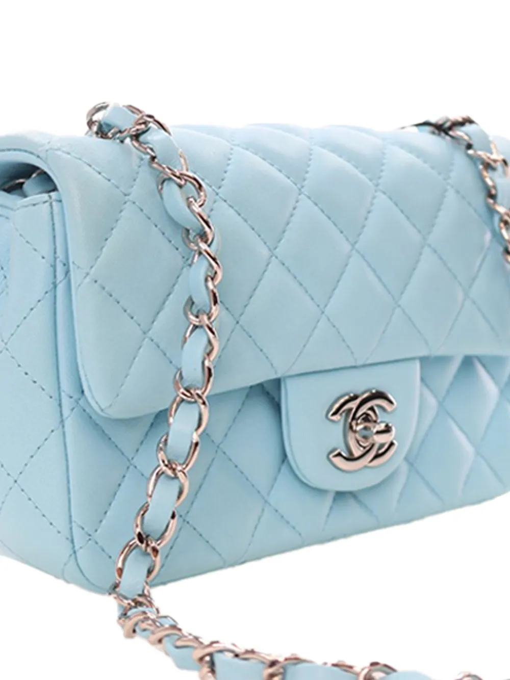 2021 Mini Rectangular Classic Lambskin Single Flap Crossbody Bag