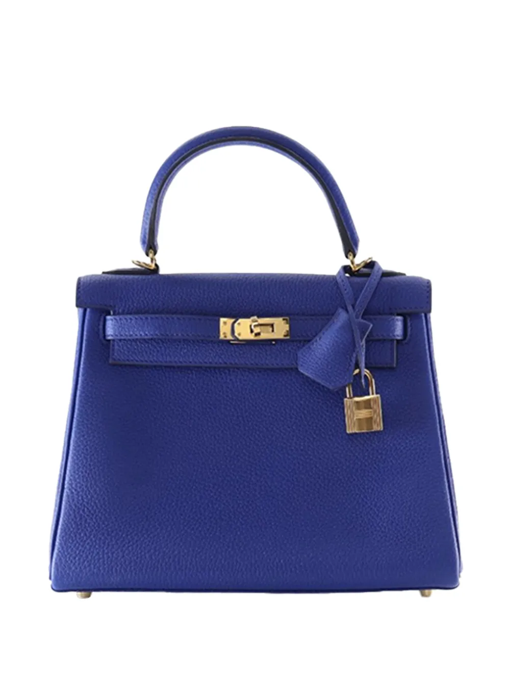 Hermès Pre-Owned 2022 Togo Kelly II Retourne 25 satchel - Blue