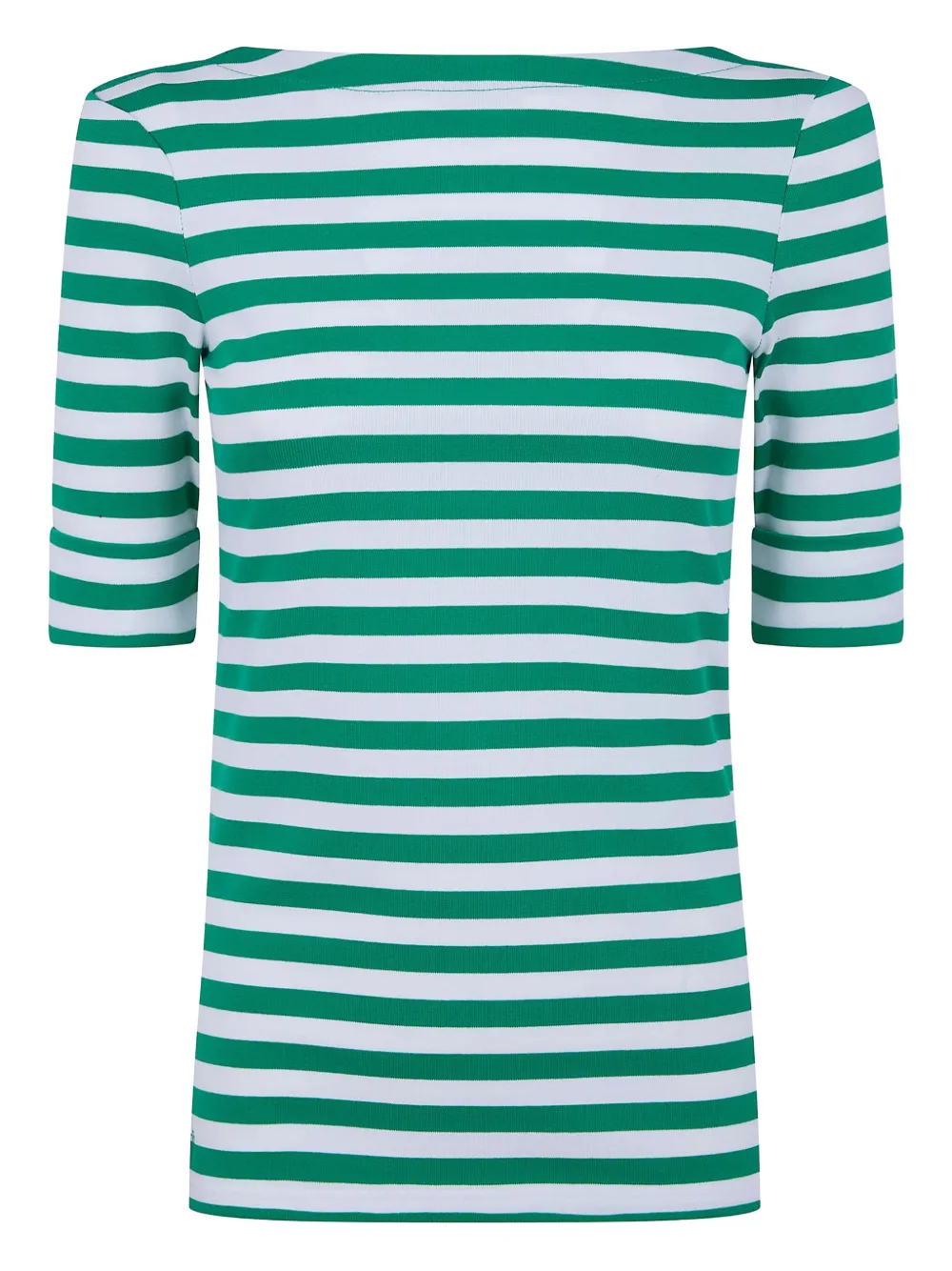 Lauren Ralph Lauren striped half-sleeves top - Verde