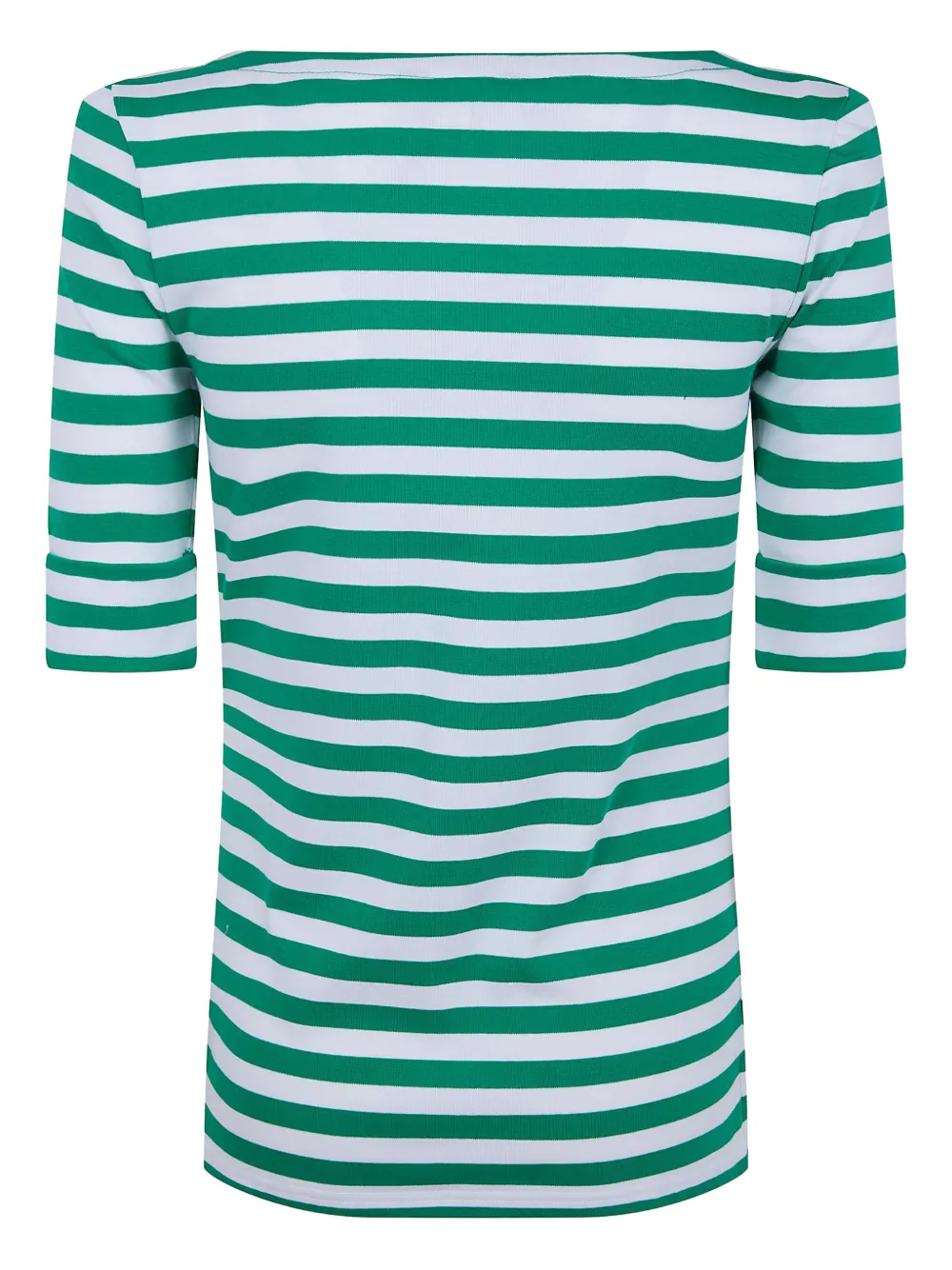 Striped Half-Sleeves Top