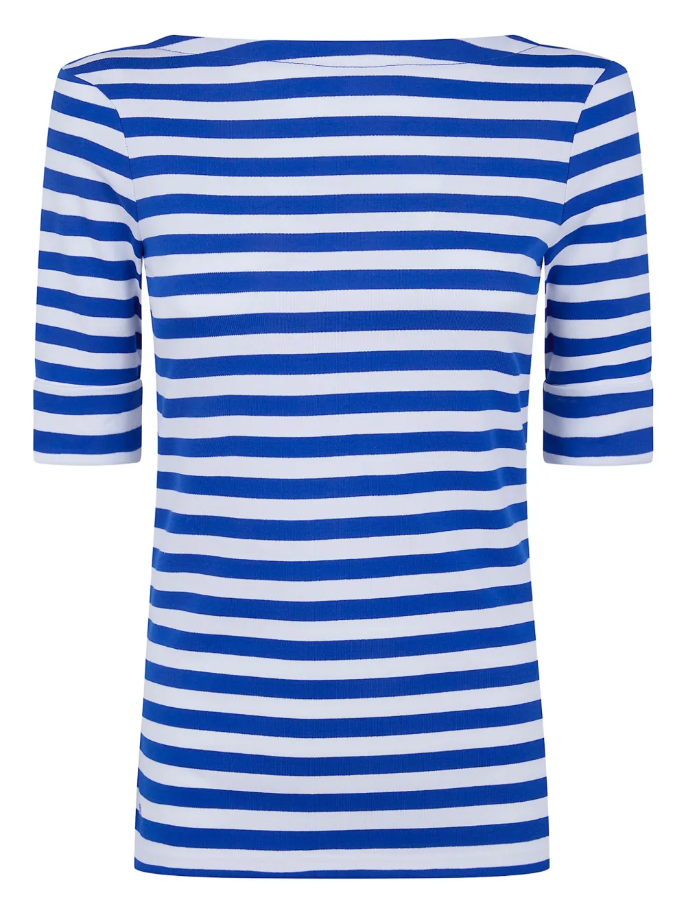 Lauren Ralph Lauren striped half-sleeve top - Blu
