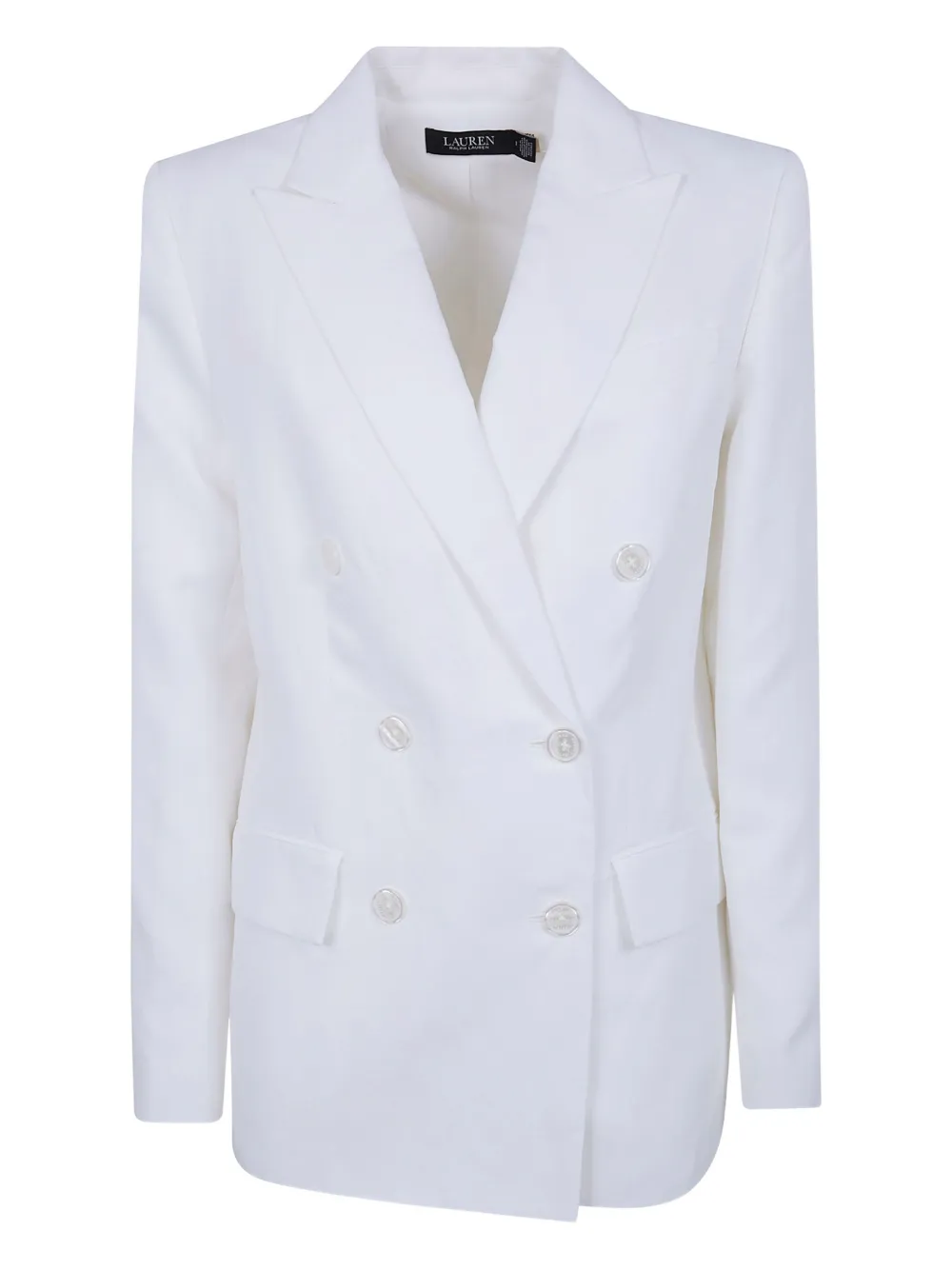 Ralph Lauren Double-breasted Blazer In White