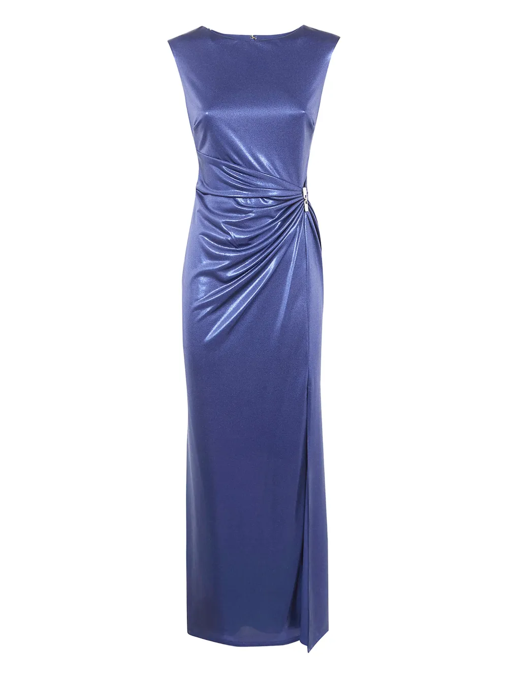Lauren Ralph Lauren draped embellished dress - Blu