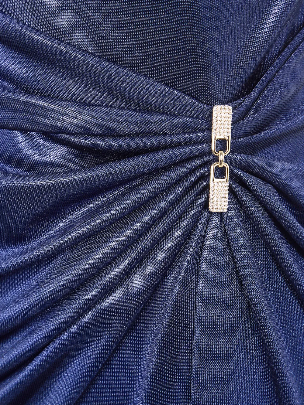 Lauren Ralph Lauren draped embellished dress - Blauw