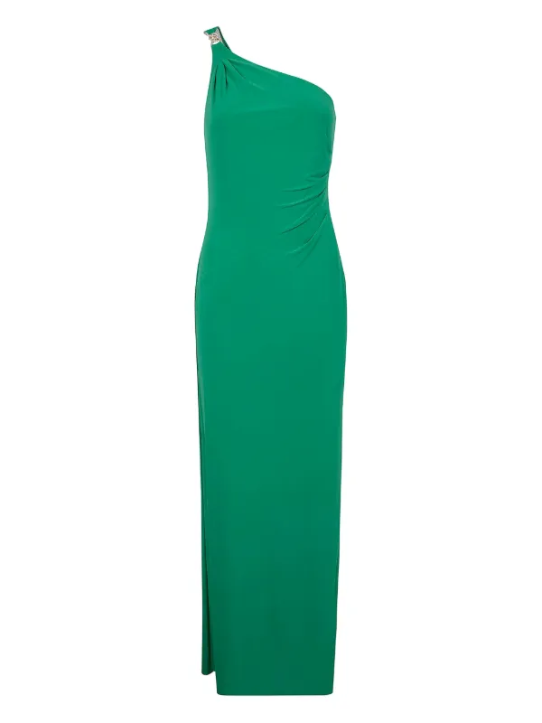 strapless open back dress Mac Duggal One Shoulder Dress with Flower – Cortland Park