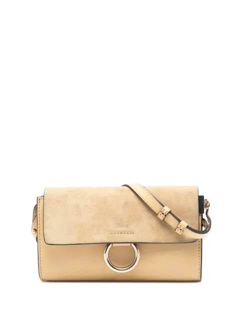 Chloé Pre-Owned bolsa crossbody Faye mini de piel de becerro y gamuza 2017