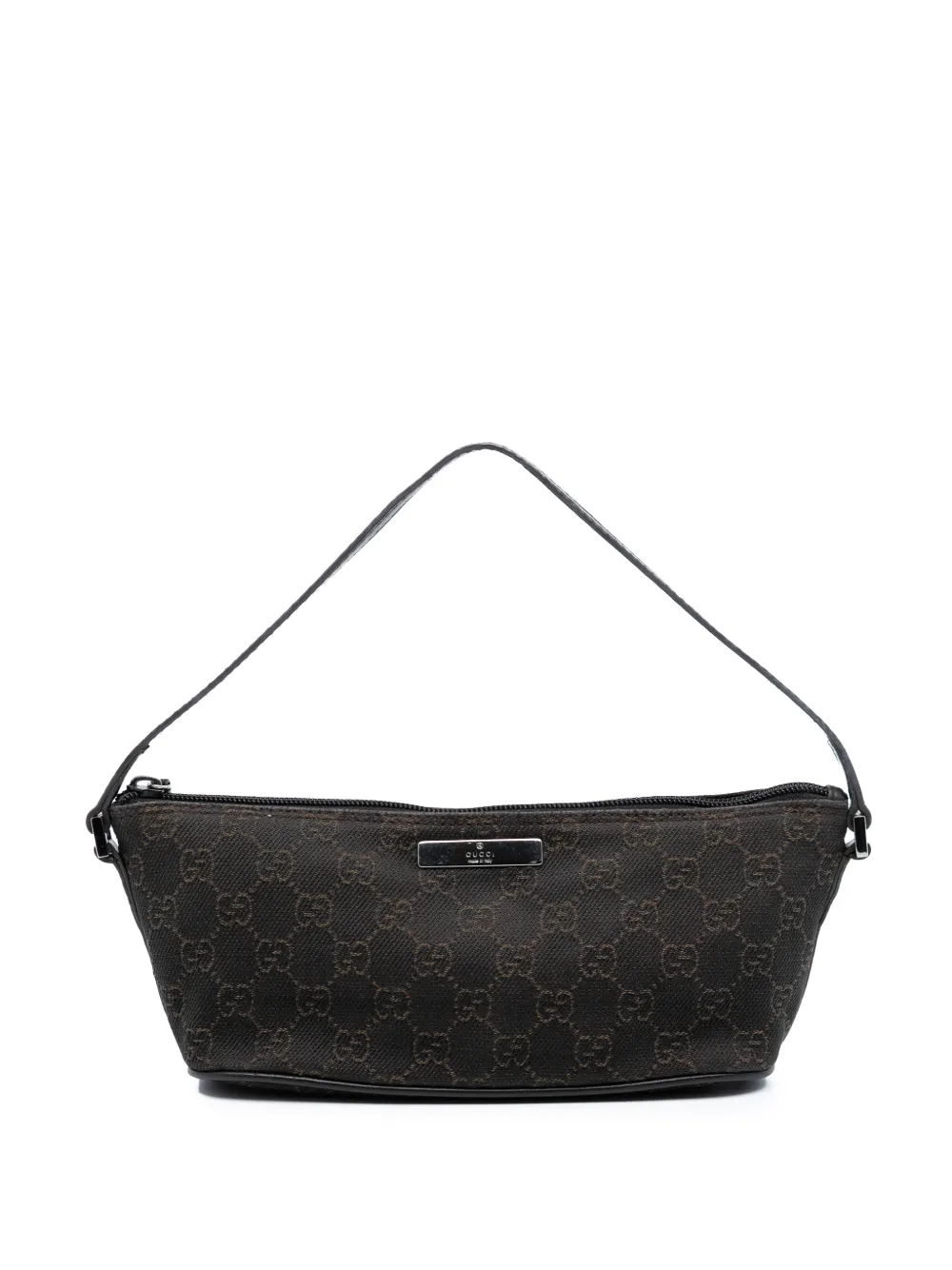 Gucci Pre-Owned 2000-2015 GG Denim Boat shoulder bag - Marrone