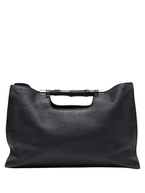 Gucci Pre-Owned 2000-2015 Medium Calfskin Bamboo Daily Shopper satchel