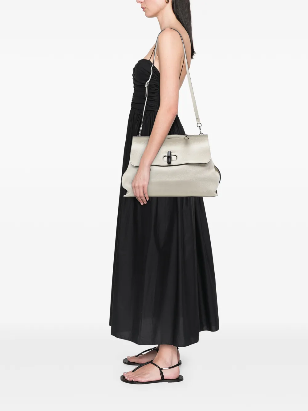 2016-2025 Large Leather Bamboo Daily Satchel