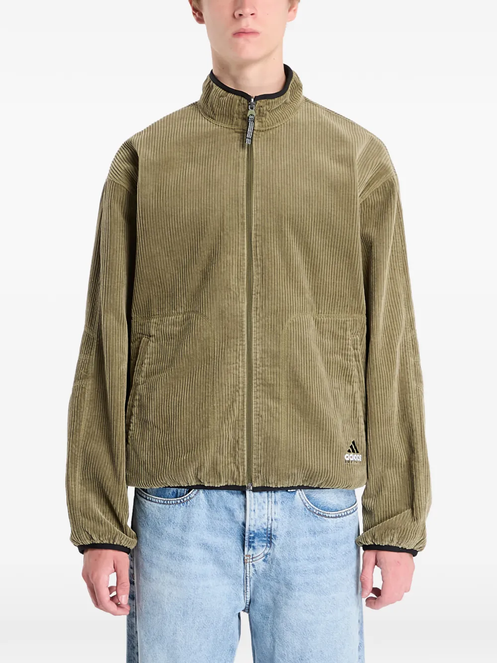 adidas reversible corduroy jacket | verde | Image 1