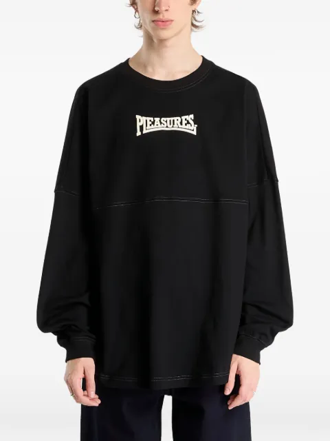 Pleasures playera manga larga con motivo Bulldog