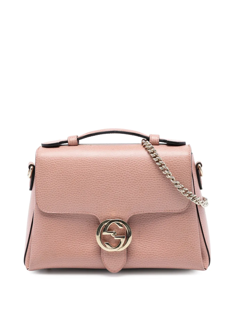 Gucci Pre-Owned 2016-2025 Small Dollar Calfskin Interlocking G satchel - Rosa