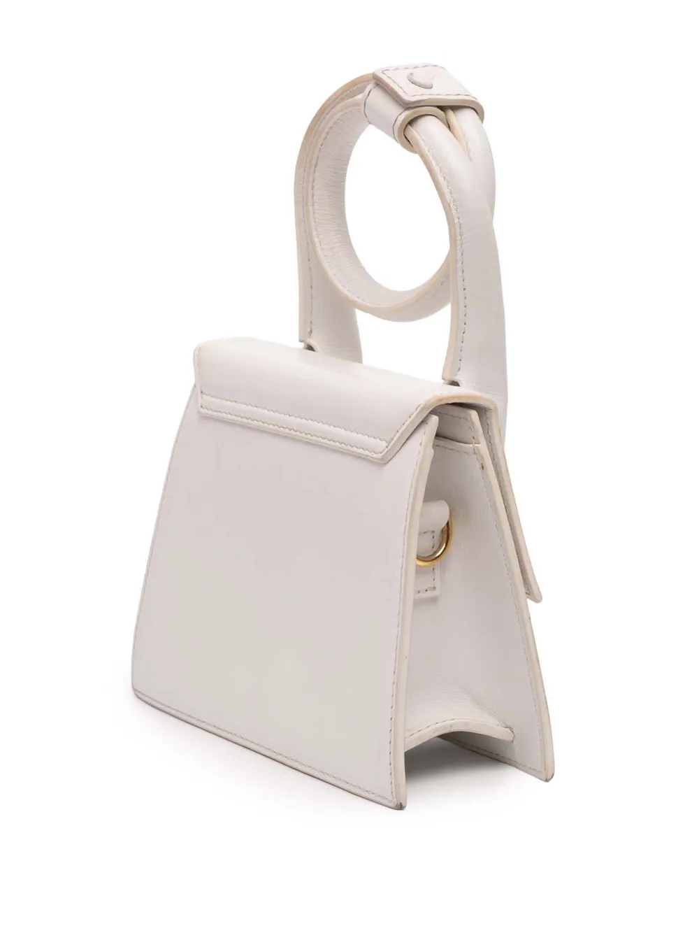 Pre-owned Jacquemus 2021-2025 Le Chiquito Noeud Satchel In White