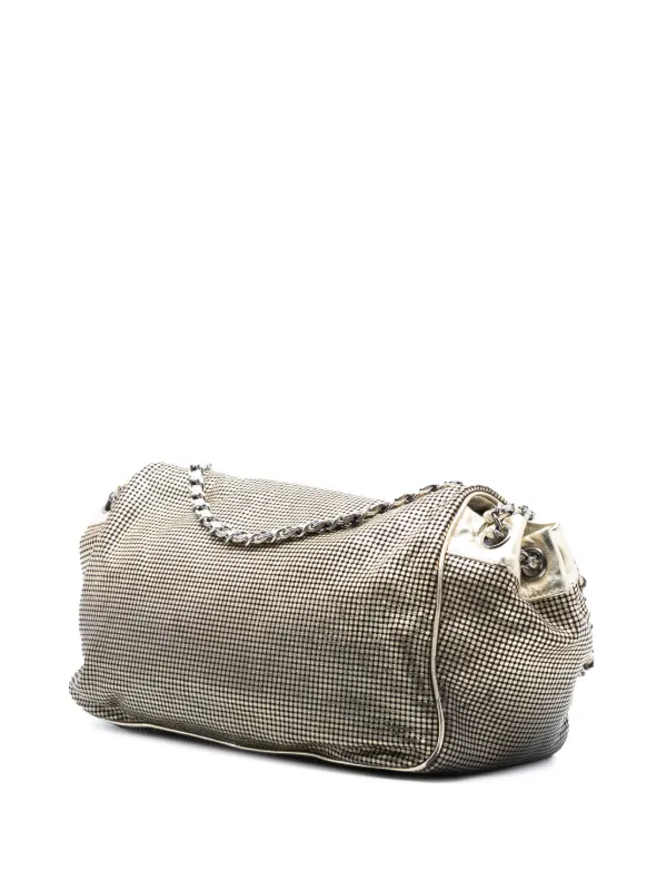 CHANEL Pre-Owned 2006-2008 Perforated Lambskin Hollywood Accordion