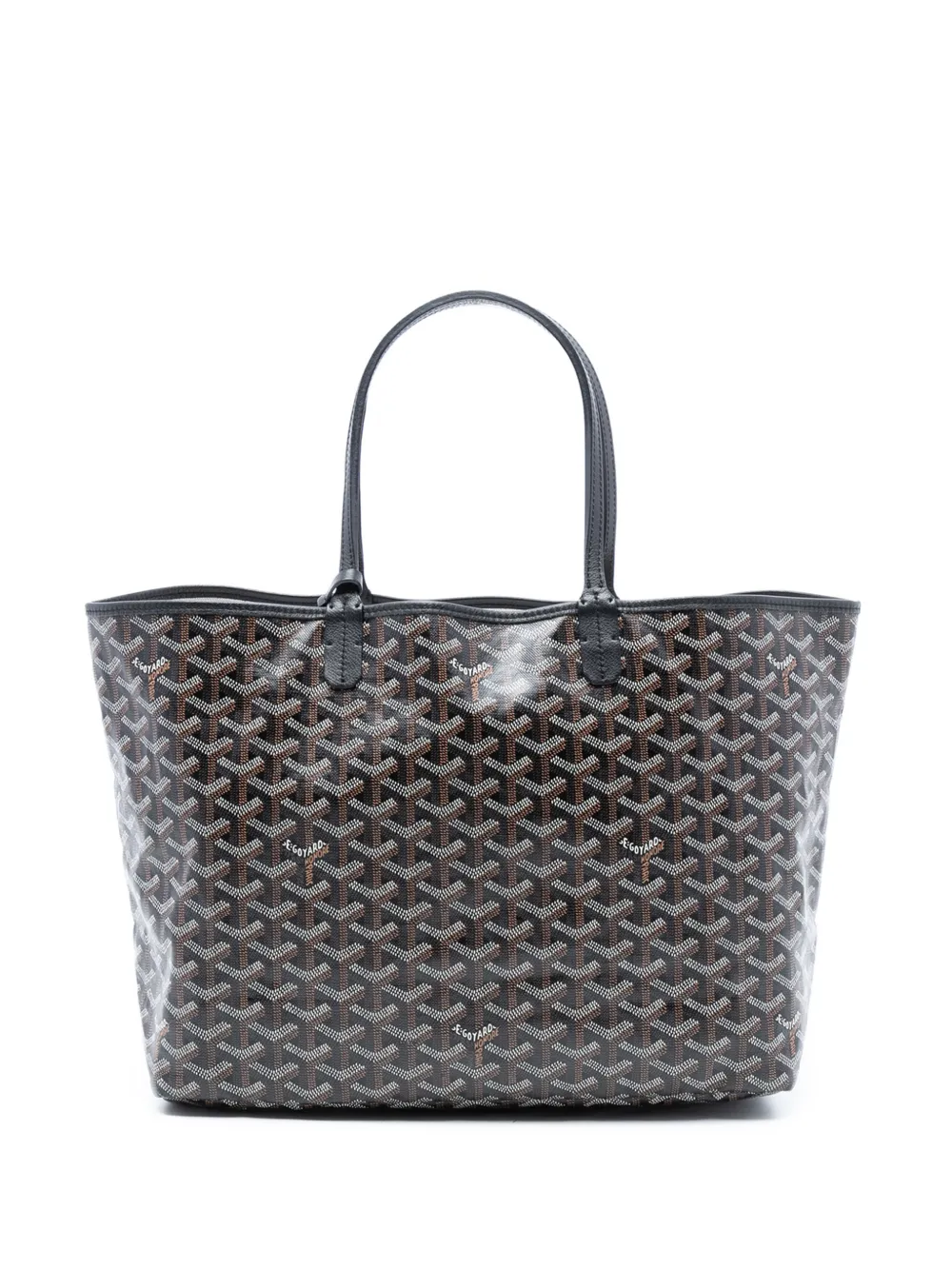 Pre-owned Goyard 2019 Ine Saint Louis Pm Tote Bag In Black