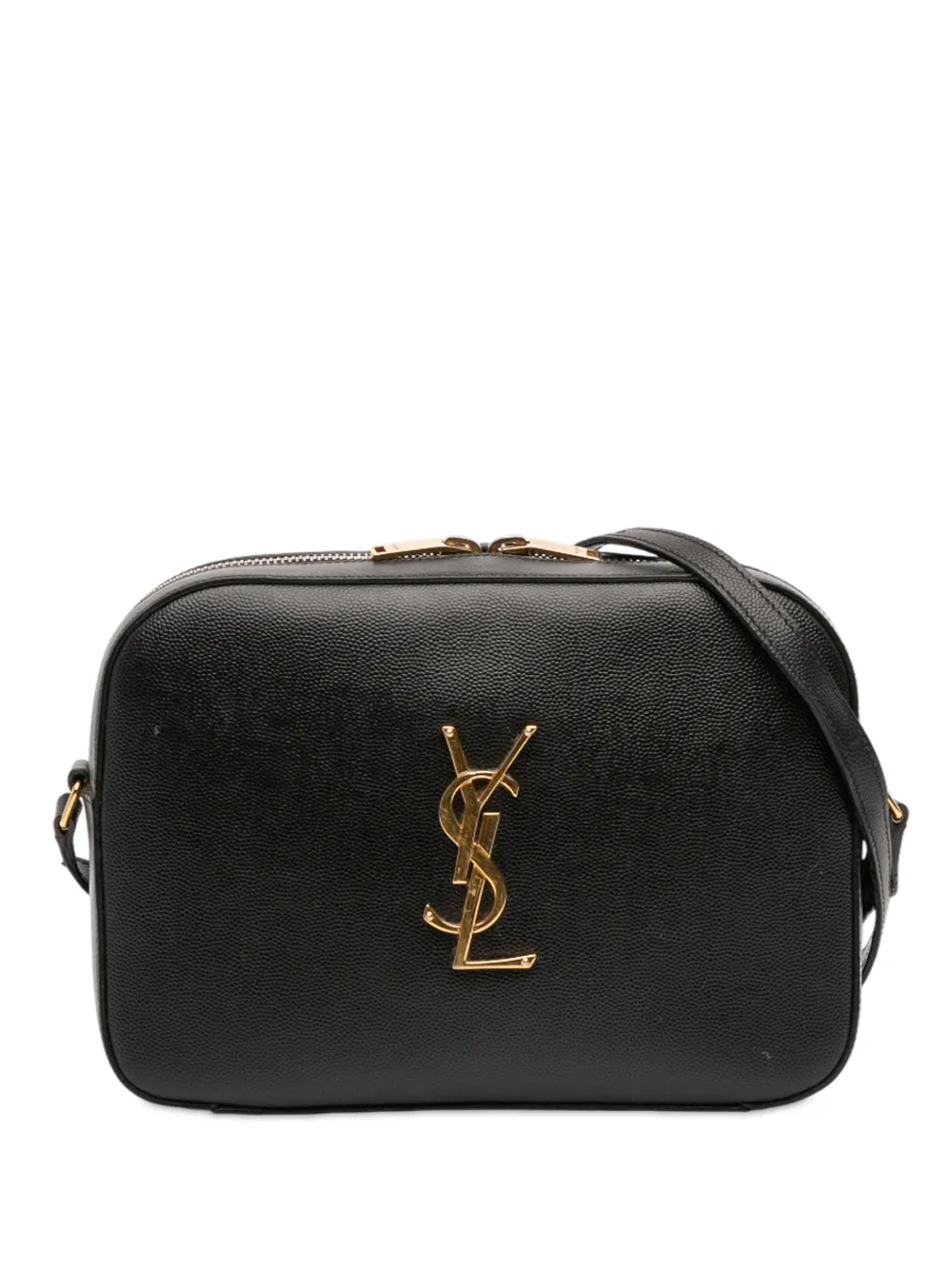 Saint Laurent Pre-Owned 2015 Grain De Poudre Classic Monogram crossbody bag | Black | Image 1