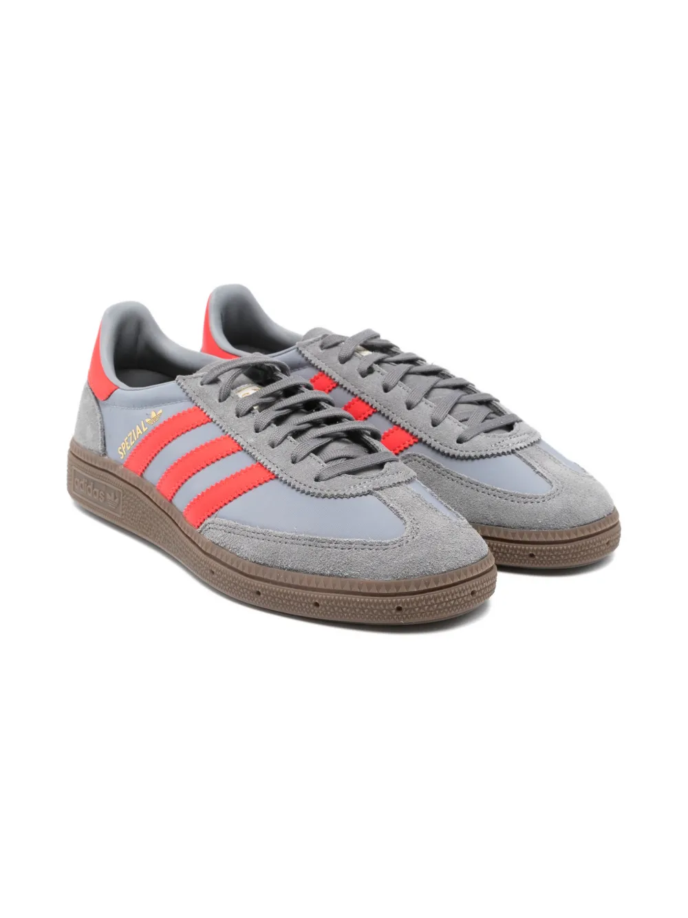 adidas Kids Handball Spezial 3-Stripes leather sneakers - Grigio