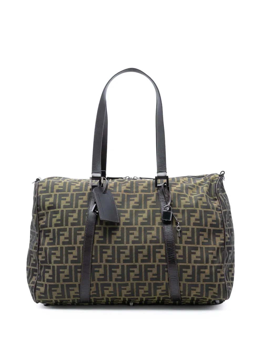 Fendi Pre-Owned 1990-2020 Zucca Canvas Duffle Bag travel bag - Marrone