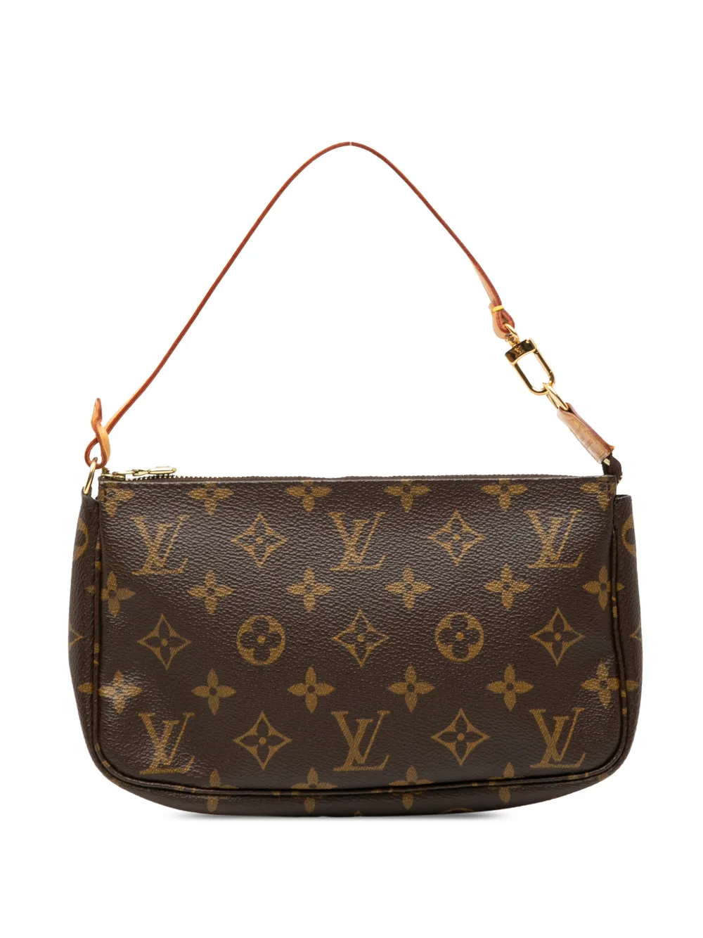 Louis Vuitton Pre-Owned Borsa a spalla Pochette con monogramma 2002 - Marrone