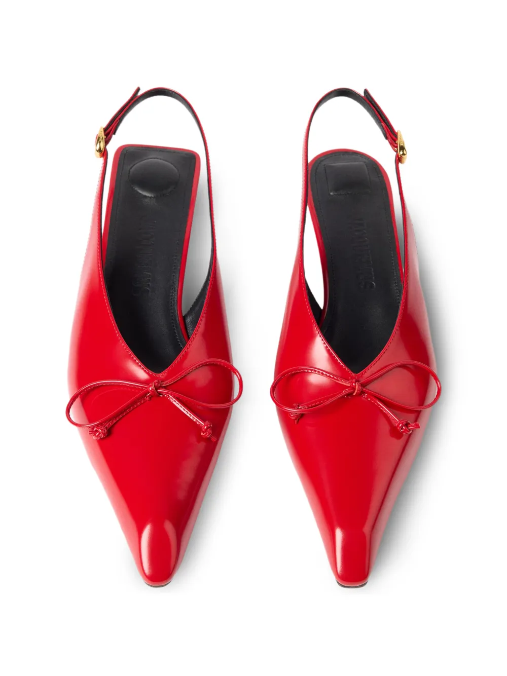 Jacquemus The Cubisto slingback pumps Rood