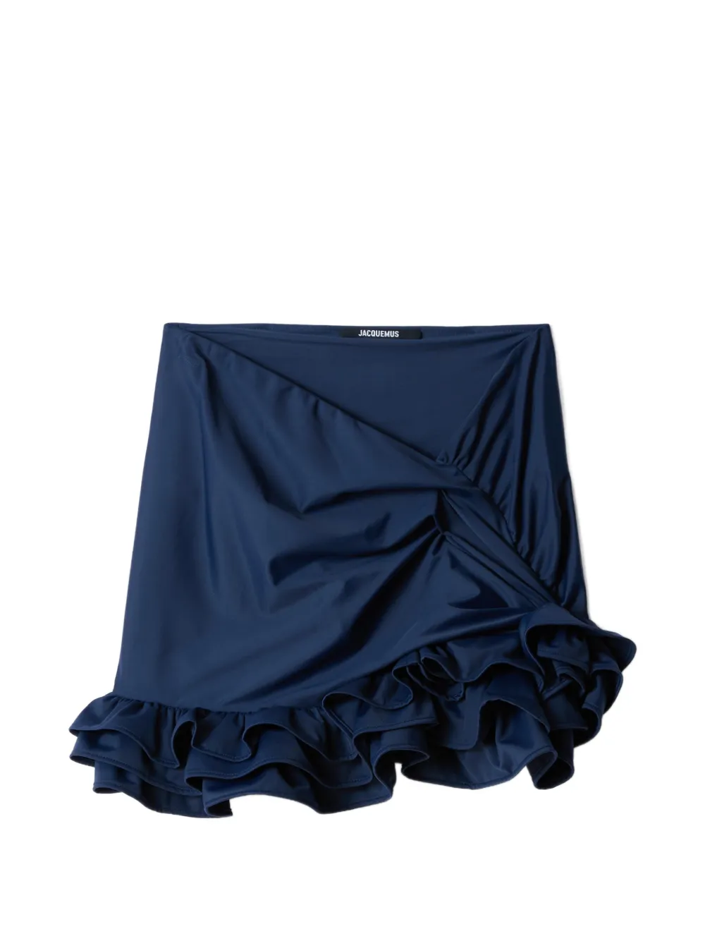 Jacquemus Jupe Playa ruffled mini skirt - Blu