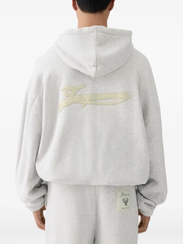 Jacquemus The Torneo zip-up Hoodie | Grey | FARFETCH