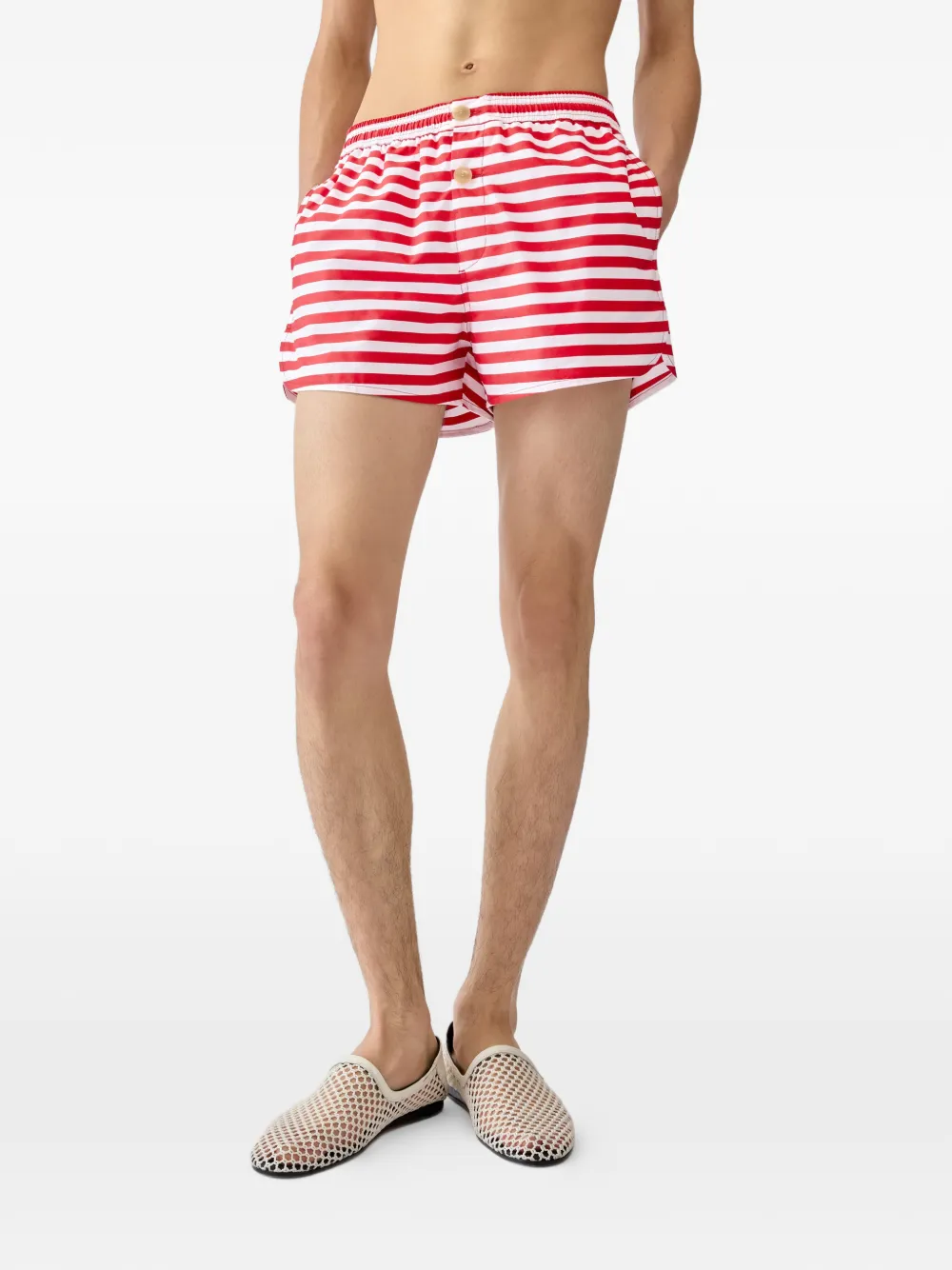 Jacquemus The Puntini zwembroek Rood