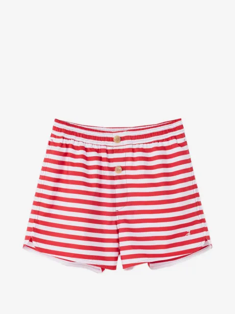 Jacquemus Puntini striped swim shorts