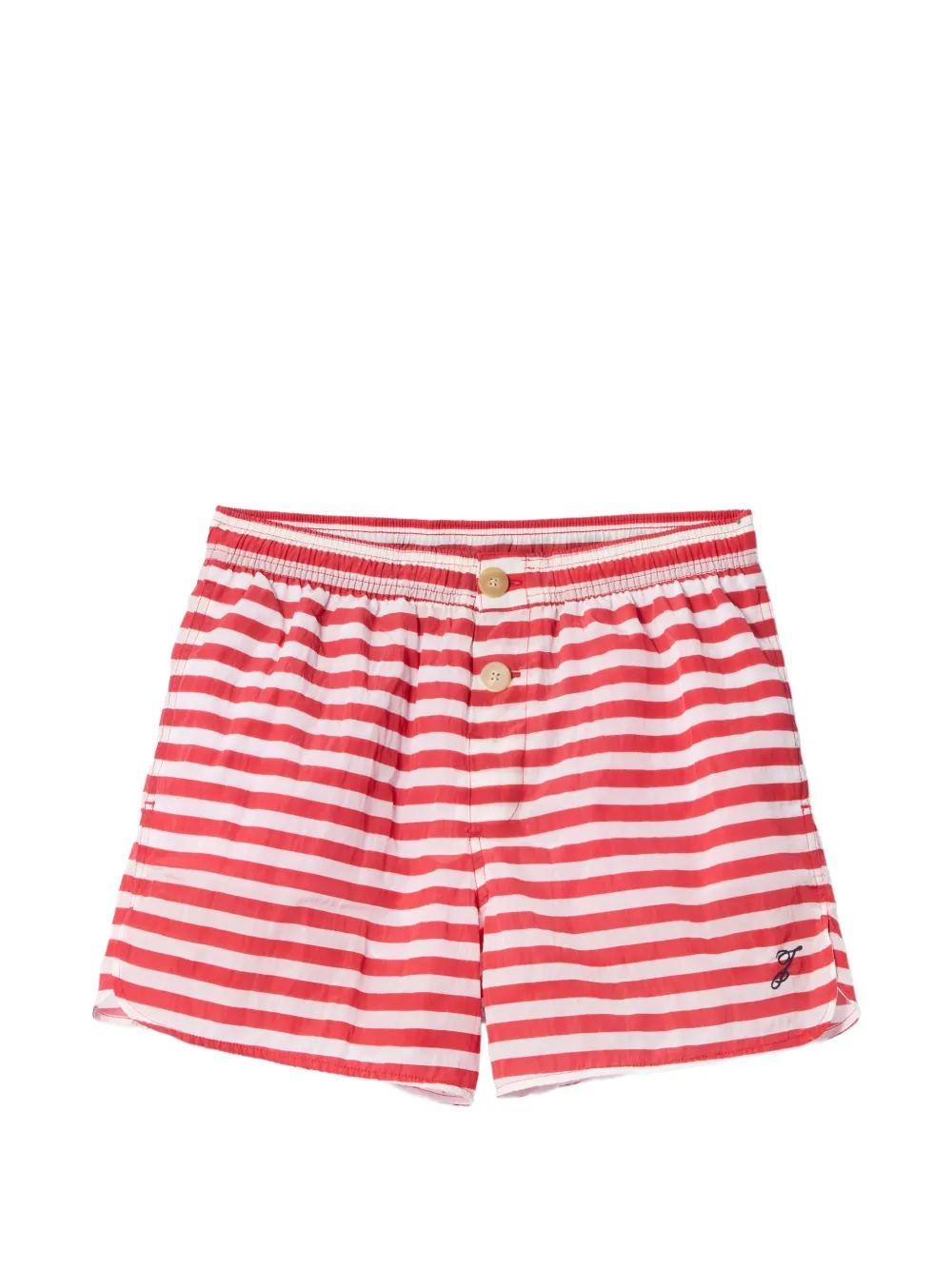 Jacquemus Costume da bagno Puntini a righe - Rosso