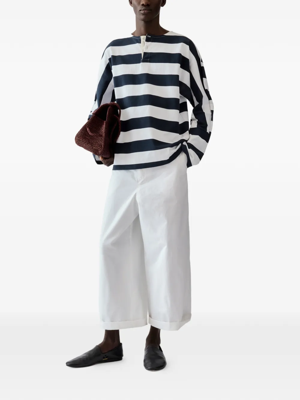 Jacquemus Marinière horizontal-stripe Polo Shirt | Blue | FARFETCH