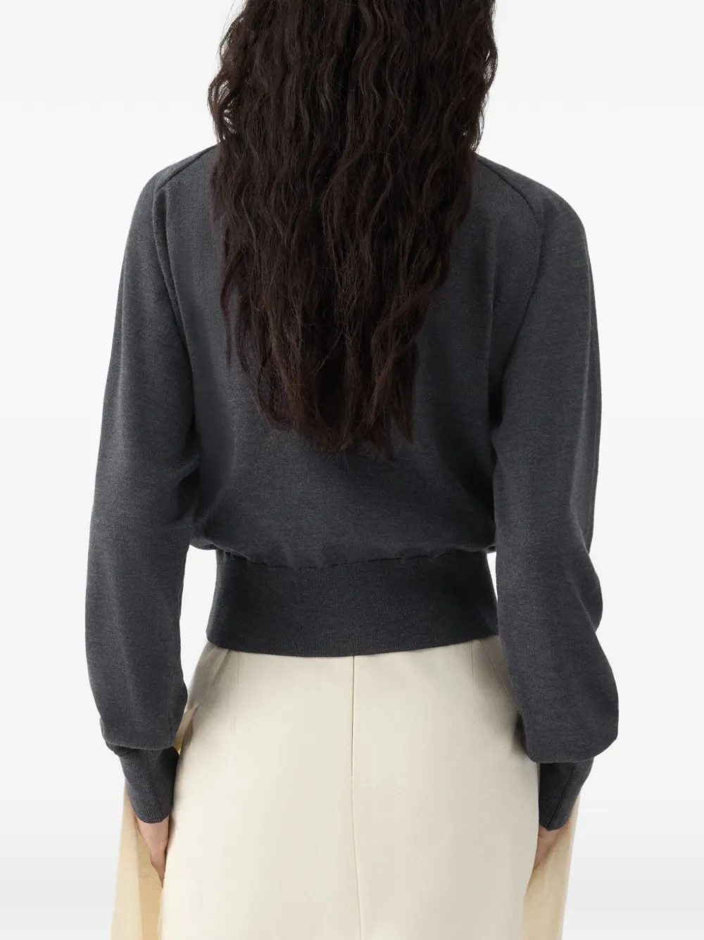 Jacquemus The J sweater monogram Grijs